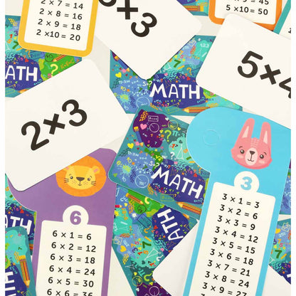 Wooden Multiplication Board Game with Number Tiles