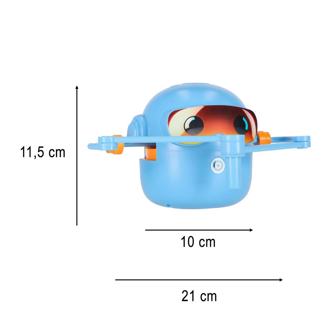 Robot do rysowania STEM dla dzieci – 100 kart edukacyjnych – Niebieski