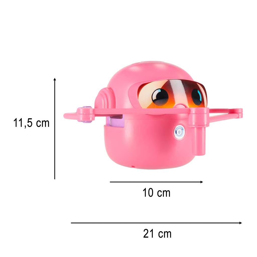 Robot edukacyjny STEM do rysowania dla  dzieci – 100 kart edukacyjnych – Różowy