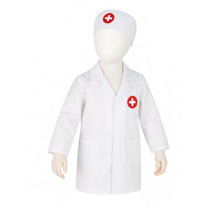 Kids Doctor Play Set with Medical Kit & Costume – 3+
