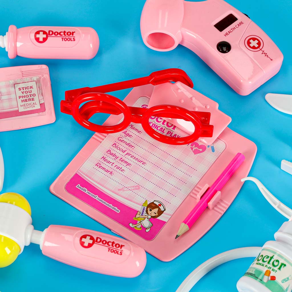 Kids Doctor Play Set with Medical Kit & Costume – 3+