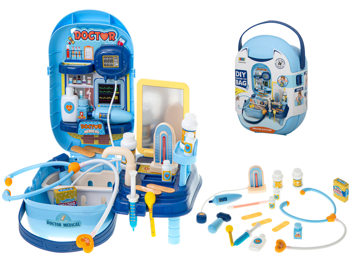 Kids Doctor Play Set – 34-Piece Pretend Medical Kit with Case