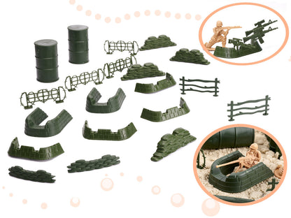 Military Army Base Playset 114 Pieces Soldier Figures Set