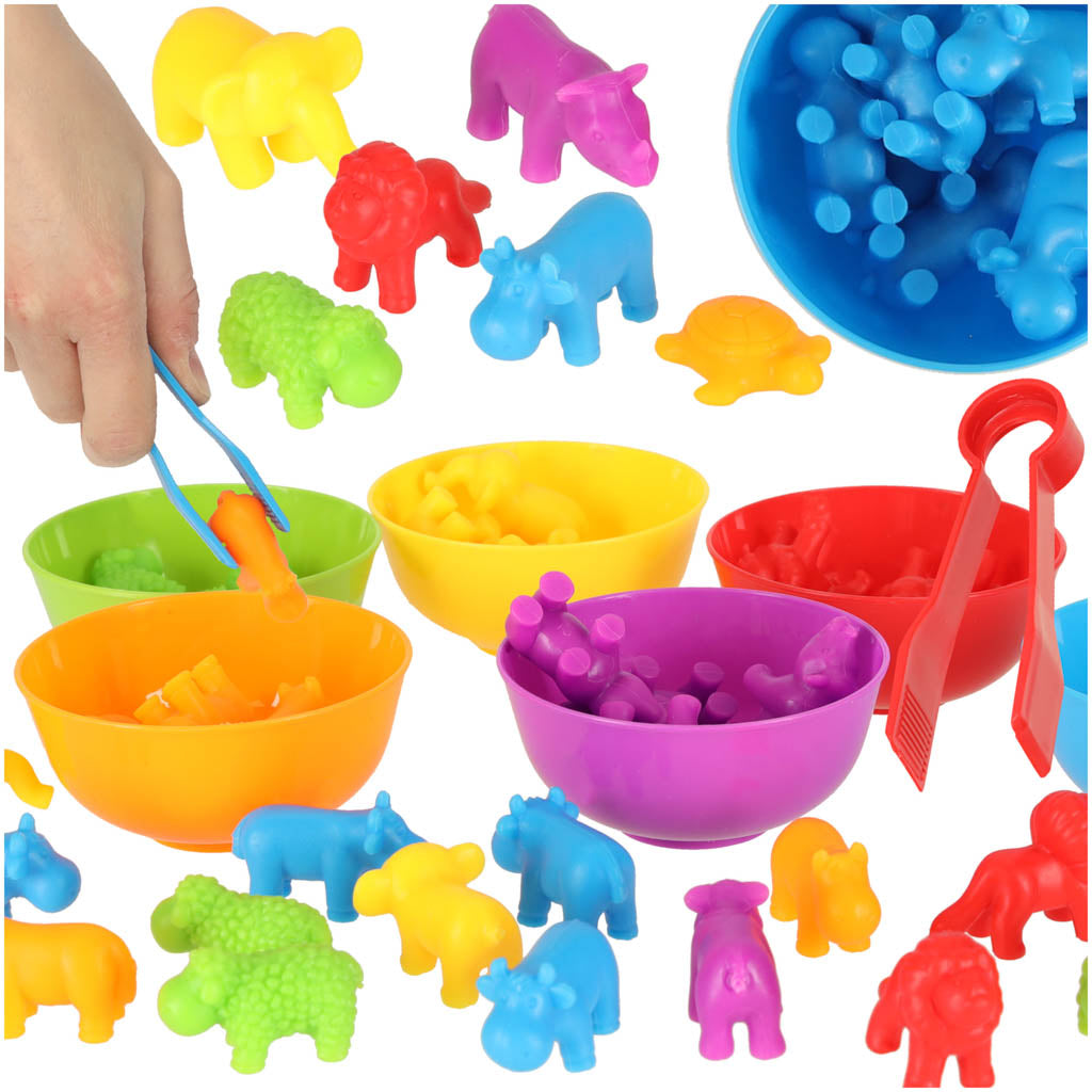 Montessori Counting Safari Animals Set – 36 Pieces