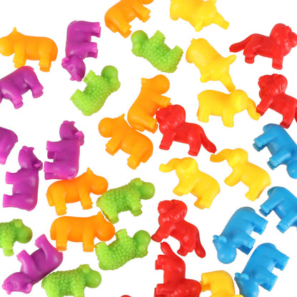 Montessori Counting Safari Animals Set – 36 Pieces