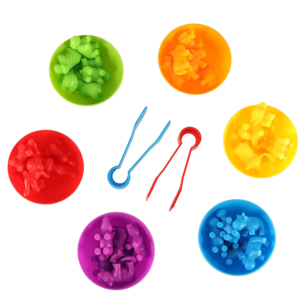 Montessori Counting Safari Animals Set – 36 Pieces